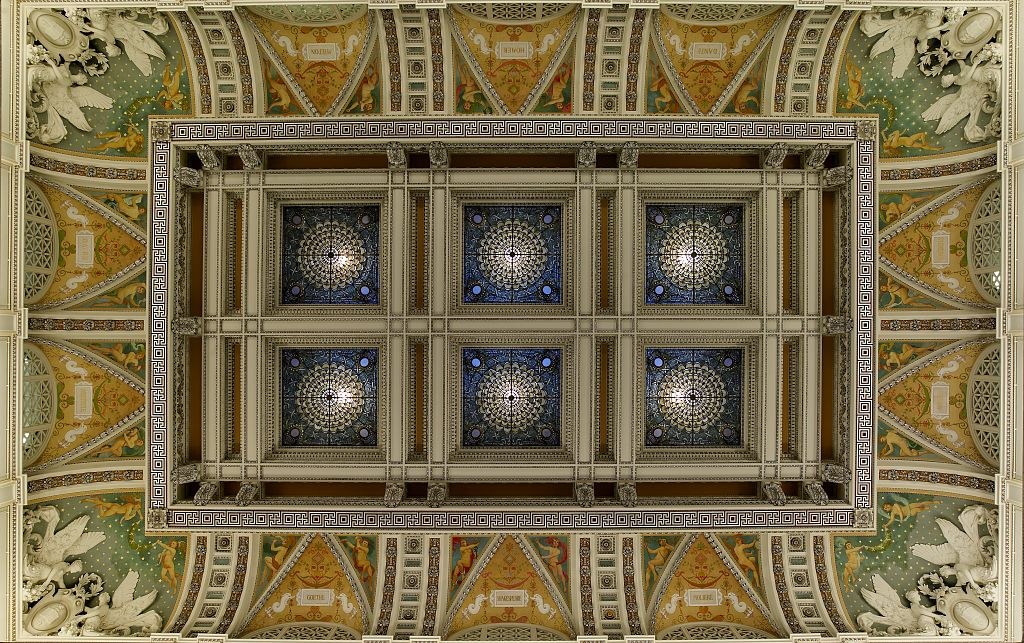 Great Hall ceiling, Library of Congress Thomas Jefferson Building