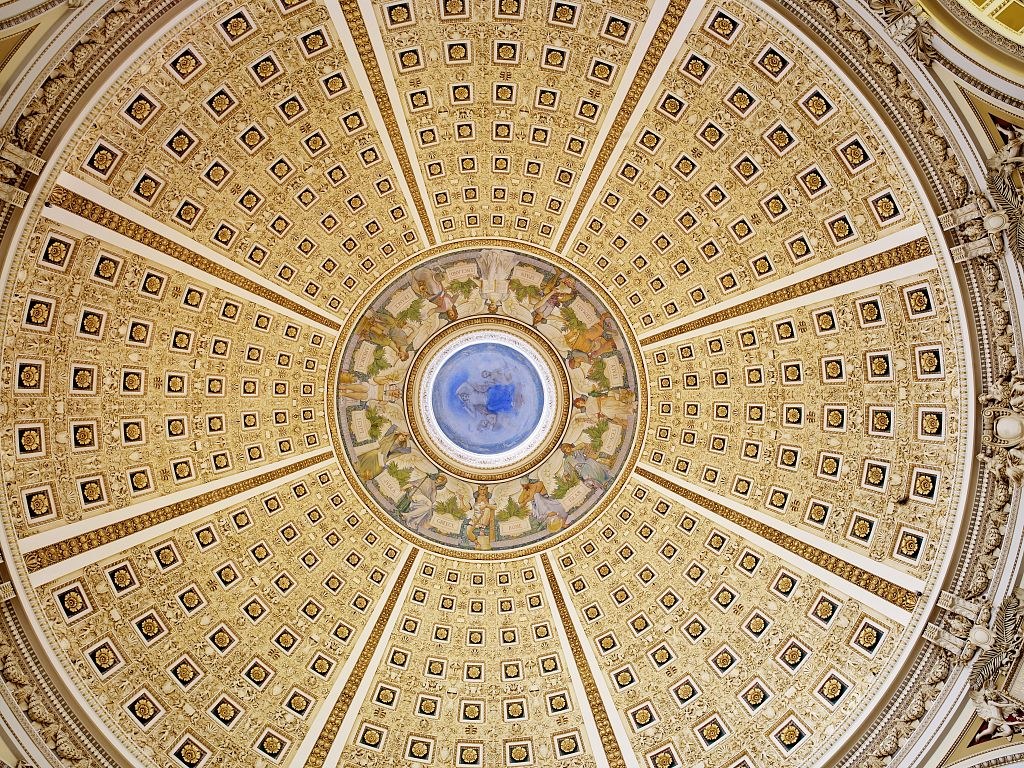 Main Reading Room dome, Library of Congress Thomas Jefferson Building